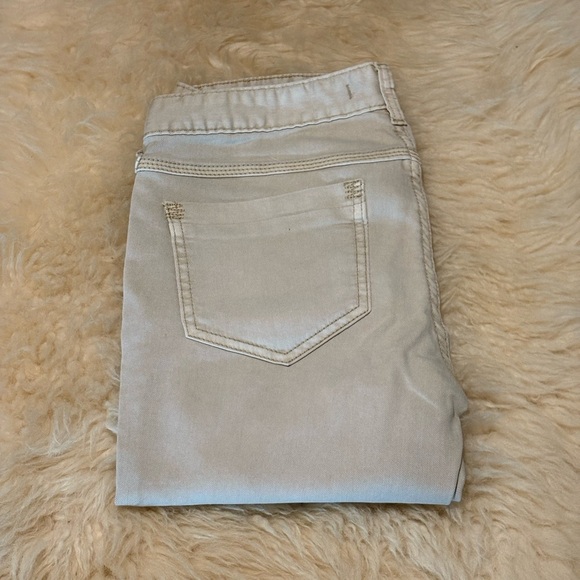 Free People Khaki Straight Leg Jeans - Picture 5 of 5